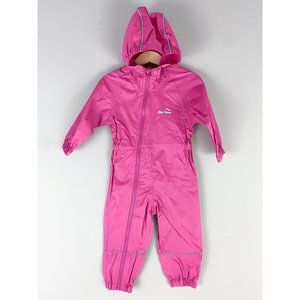 Peter Storm Pink Waterproof Suit Hooded Fully Zipped Light Weight All Season